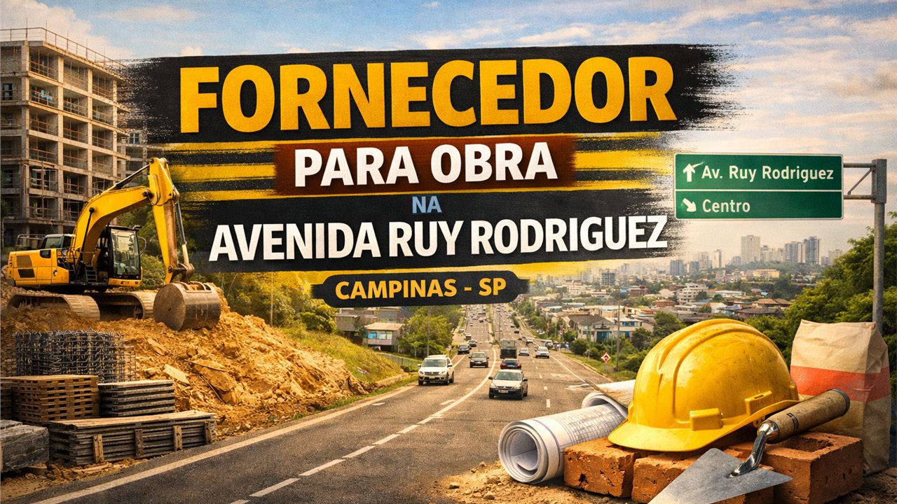 Imagem do artigo Fornecedor para obra na Avenida Ruy Rodriguez