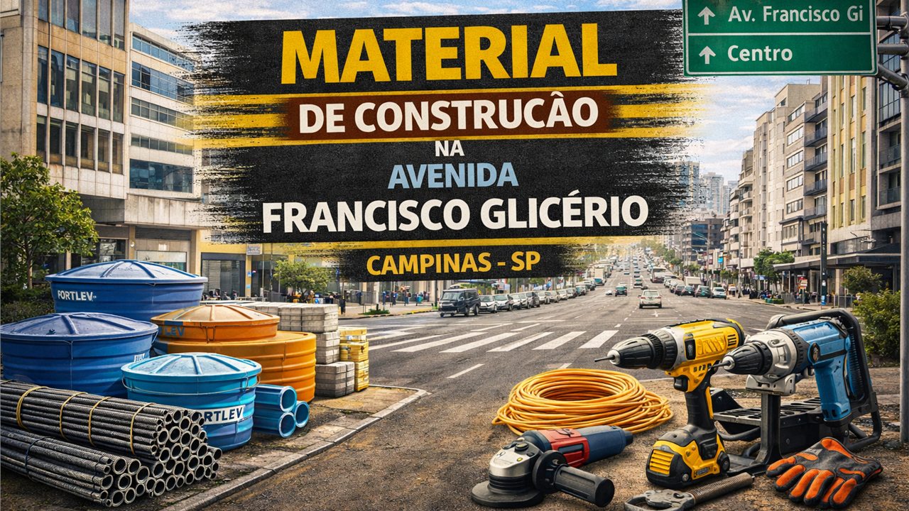 Imagem do artigo Material de construcao na Avenida Francisco Glicerio