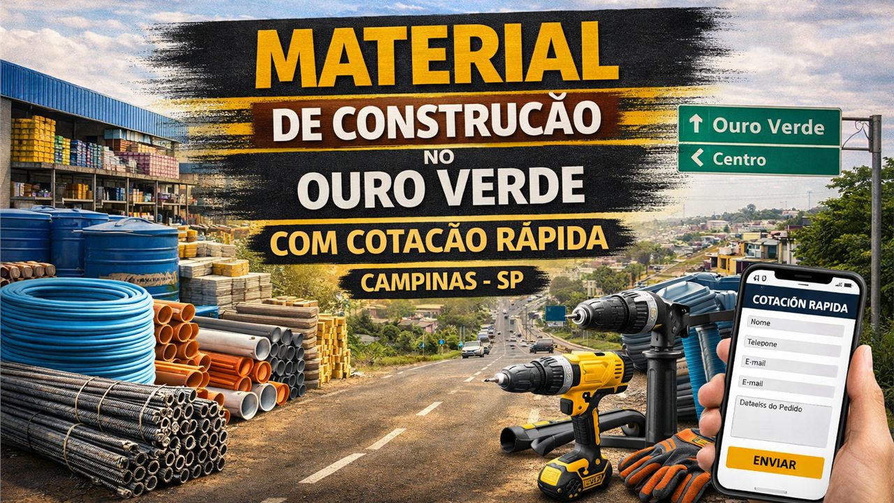 Imagem do artigo Material de construcao no Ouro Verde com cotacao rapida