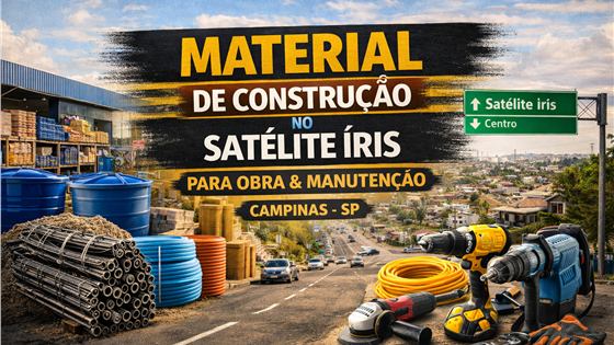 Capa do artigo Material de construcao no Satelite Iris para obra e manutencao